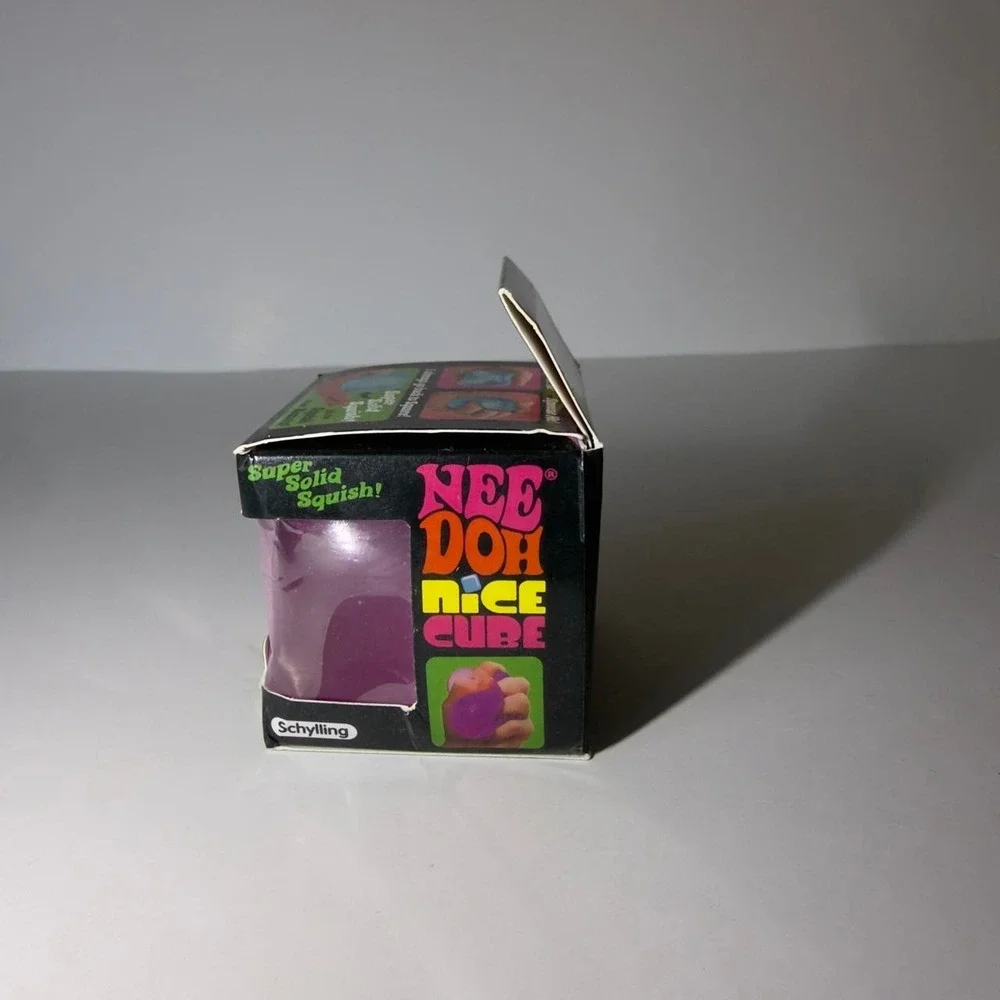 NeeDoh Nice Cube Super Solid Squish Fidget Toy Pink